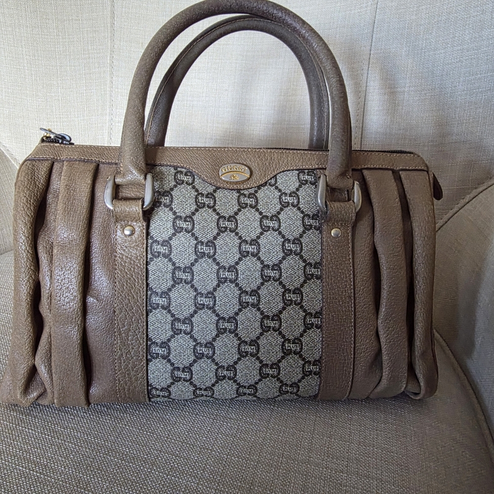 Vintage Gucci Plus Boston Handbag